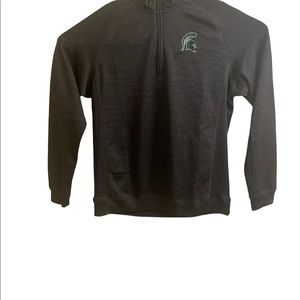 Men’s Top of The World Michigan State Pullover zip Long Sleeve XL